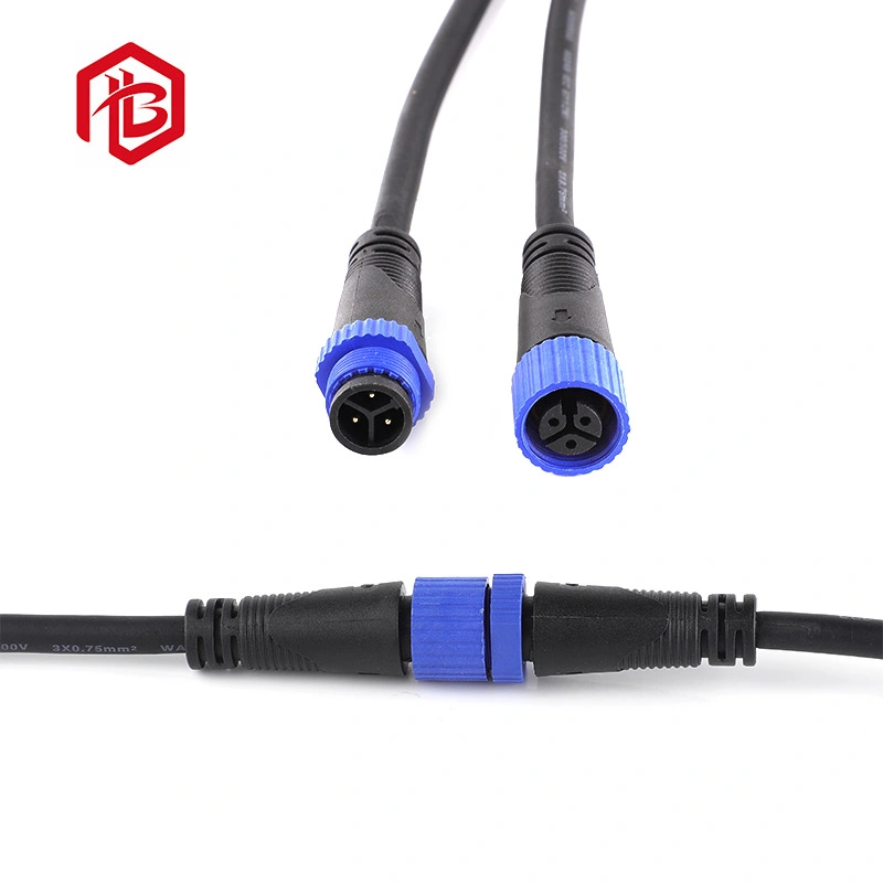 PVC/Nylon Waterproof LED IP67 Wire Male Female Circular Connector Electrical Cable IP68 220V Plug M15 Gyd Bett Connector