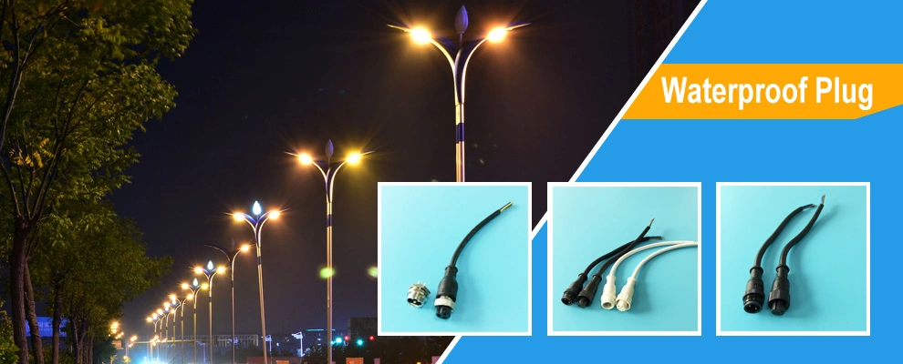 PVC/Nylon Waterproof LED IP67 Wire Male Female Circular Connector Electrical Cable IP68 220V Plug M15 Gyd Bett Connector