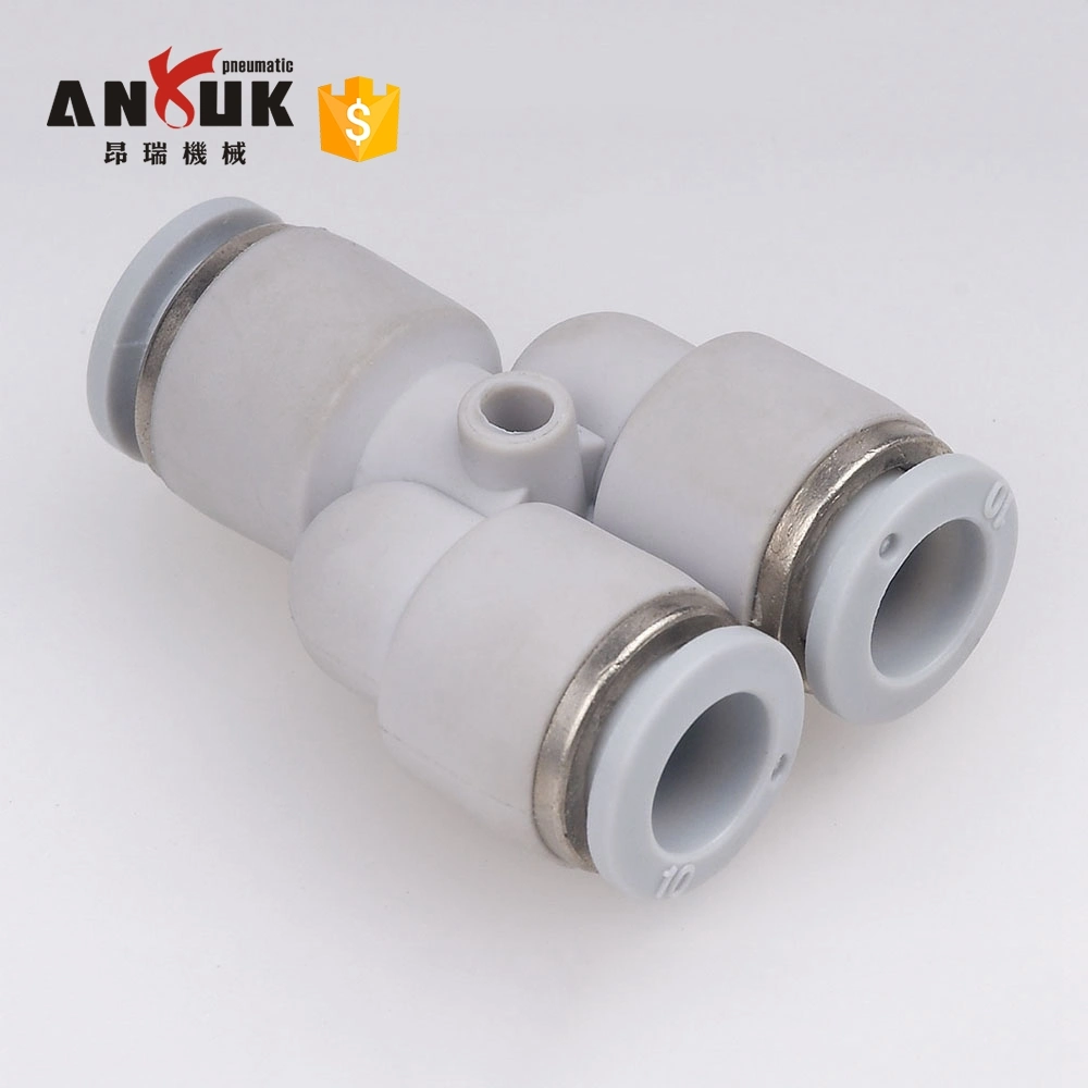 Py Plastic Pneumatic Fitting One Touch 3-Way Air Hose Connector