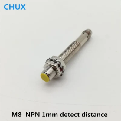 Le connecteur de commutateur de capteur de proximité de type M8 NPN 1mm détecte la distance sans câble